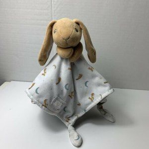 Guess How Much I Love You Bunny Baby Security Blanket Lovey soft knot knotted